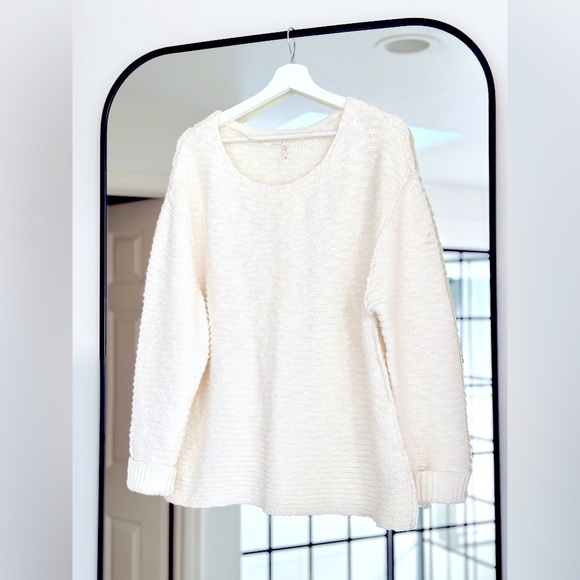 Free People Menace Cream Tunic Sweater- Size XS (runs big) - Picture 2 of 7